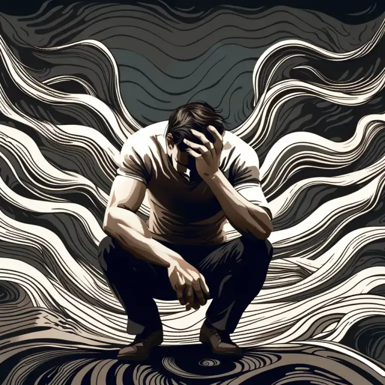Visual representation of "fraught" - Causing or characterized by emotional distress or tension.