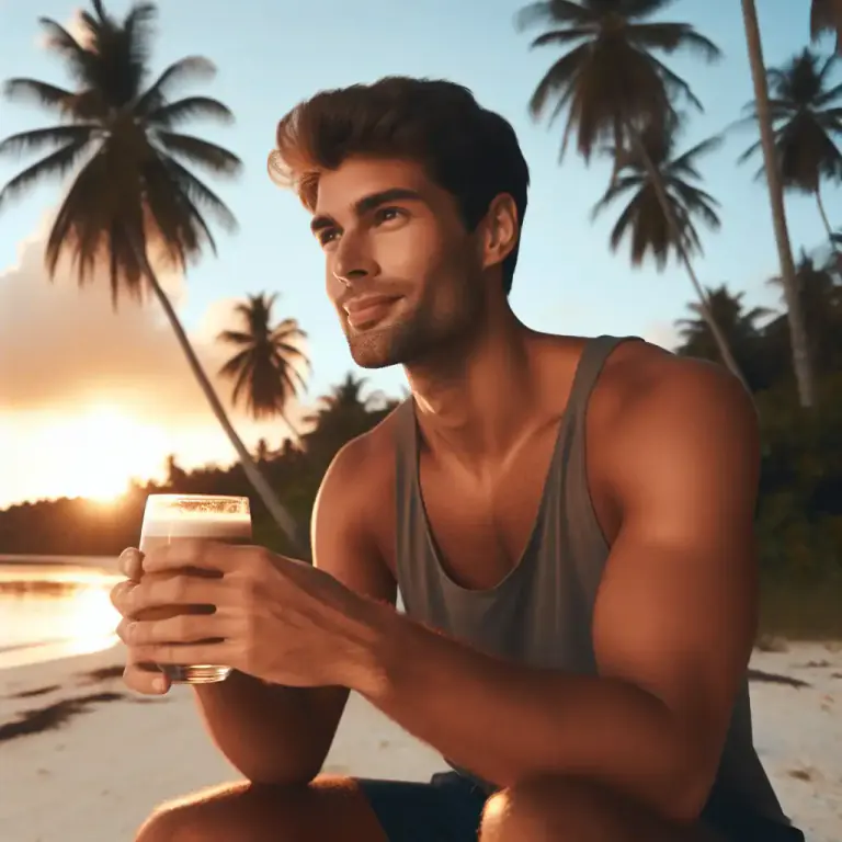 Visual representation of "toddy" - An alcoholic drink made from fermented palm sap