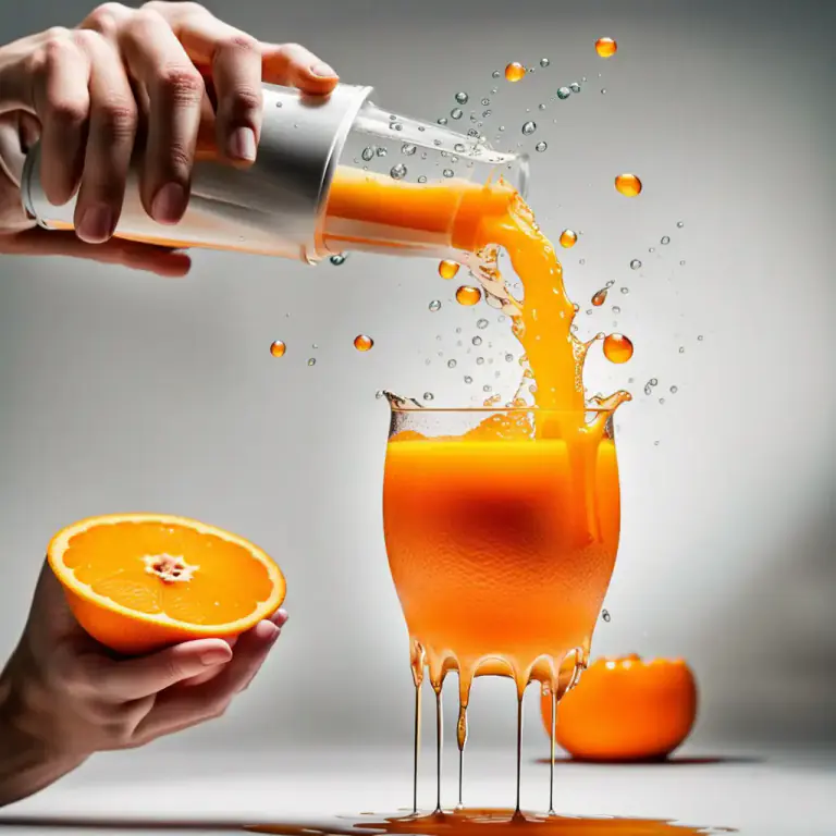 Visual representation of "squeeze from" - To compress something to bring out juice or other liquid substance from it.