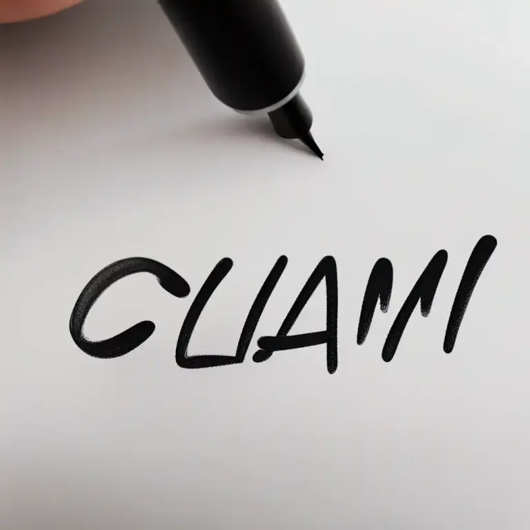 Visual representation of "clam" - A dollar in American slang.