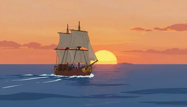 Visual representation of "westerly" - Towards the west side or direction