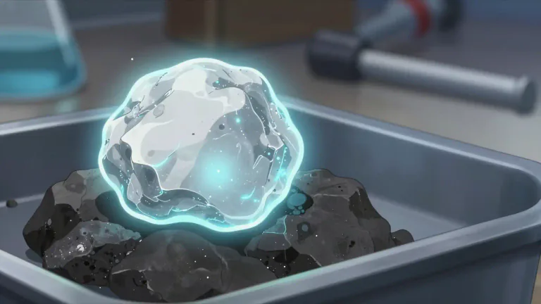 Visual representation of "actinium" - A soft, silvery-white radioactive metal. It's one of the elements in the periodic table.