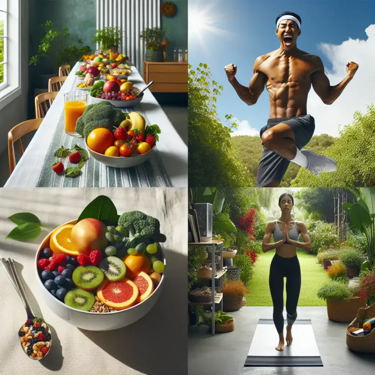 Visual representation of "healthily" - In a way that shows a well balanced and positive mindset or life-style