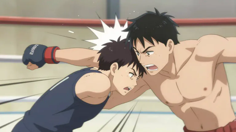 Visual representation of "headbutt" - A forceful impact made by the head against another person or object.