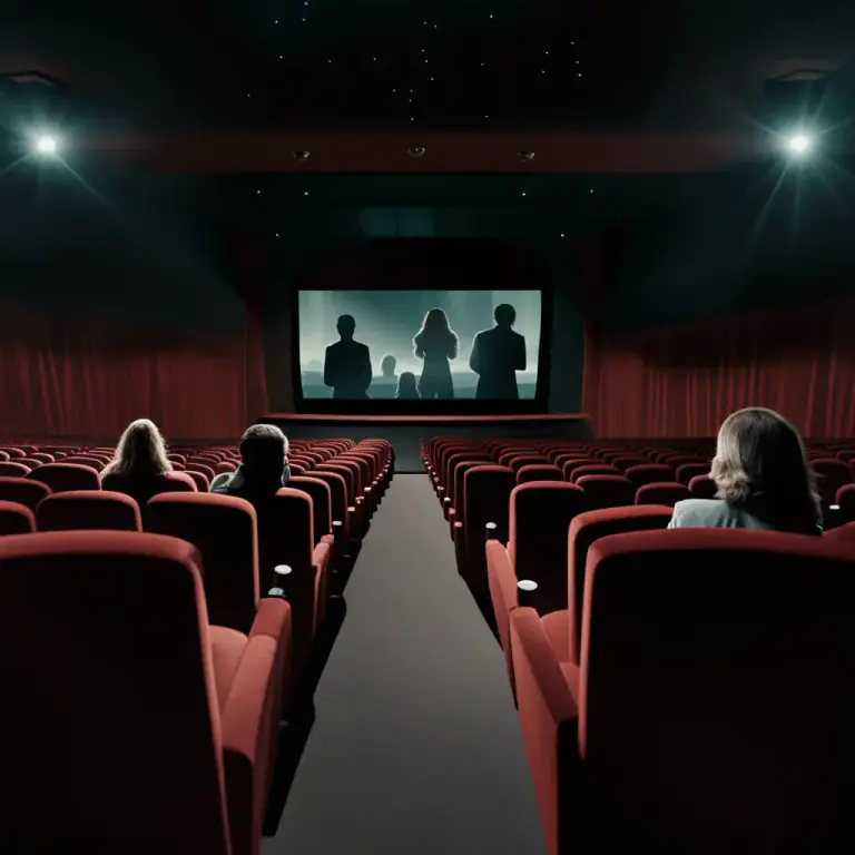 Visual representation of "row" - A continuous tier of theatre seats