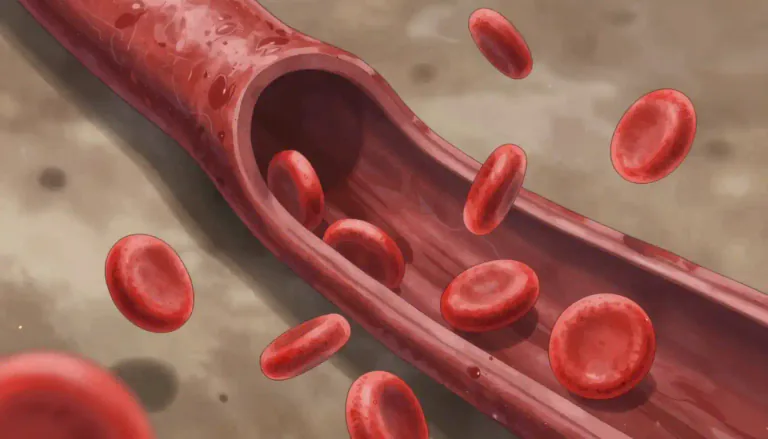 Visual representation of "thrombotic" - Relating to or caused by a thrombus (blood clot).
