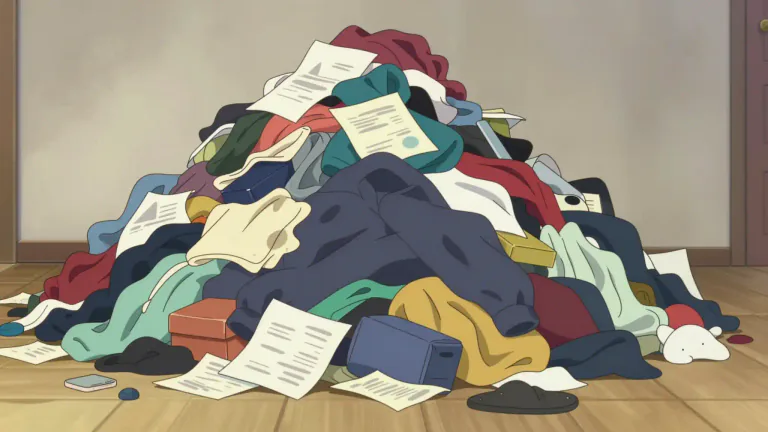 Visual representation of "heap" - A large, messy pile of things