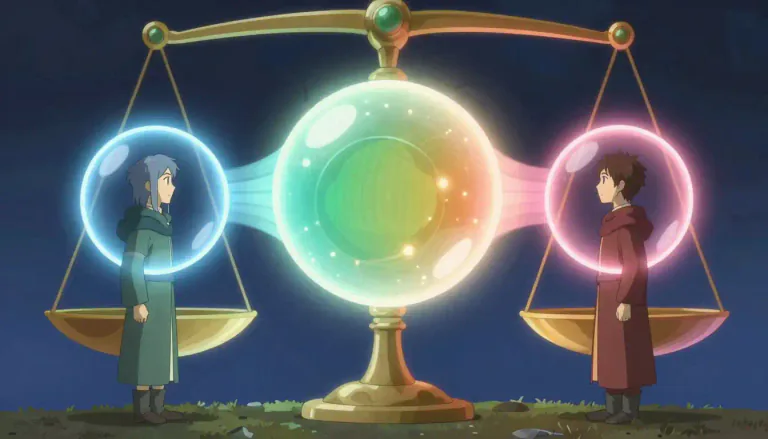 Visual representation of "relativize" - To make relative or establish a relationship between things, particularly in terms of understanding or perspective.