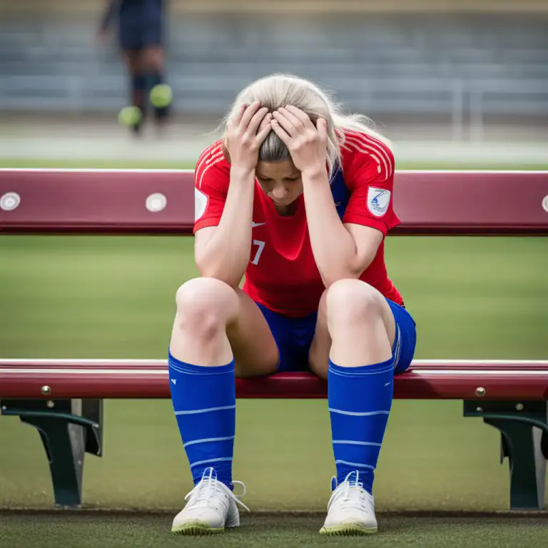 Visual representation of "down and out" - Discouraged and defeated