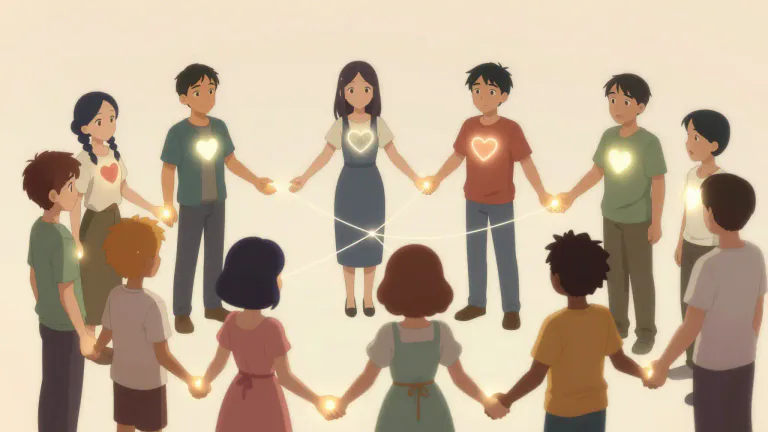 Visual representation of "relational" - Being about the way in which two or more people or things are connected