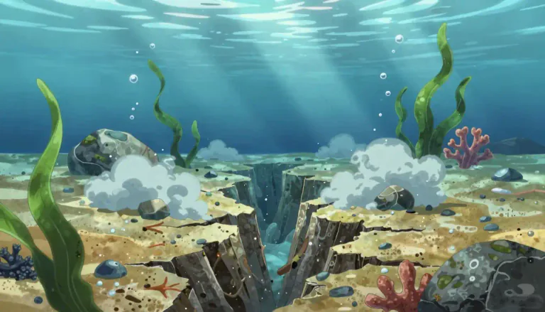 Visual representation of "seaquake" - An undersea earthquake or the shaking of the sea bed caused by an earthquake