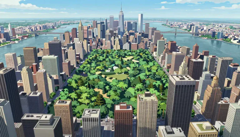 Visual representation of "manhattan" - A borough of New York City located primarily on the Manhattan Island.