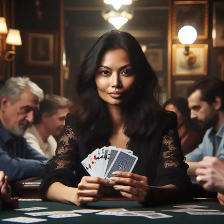 Visual representation of "loner" - In a card game, a hand which is played alone.