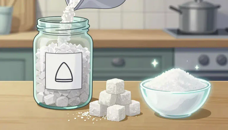 Visual representation of "sorbitol" - Sorbitol is a sugar alcohol often used as a sweetener in food products; it is lower in calories than regular sugar.