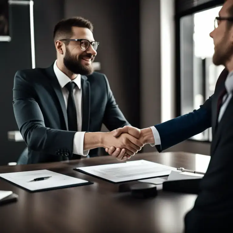 Visual representation of "try for" - To attempt to make an agreement
