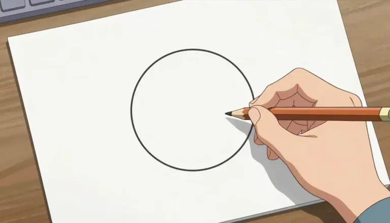 Visual representation of "circular" - Having the shape of a circle.