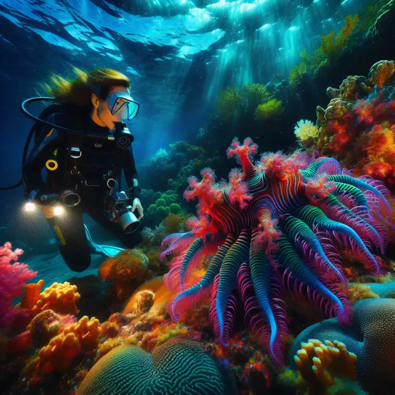 Visual representation of "polyp" - A sea creature that has a soft body with a lot of arms.