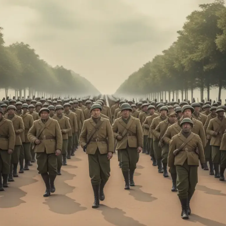 Visual representation of "bring up the rear" - Move forward while supporting the rest