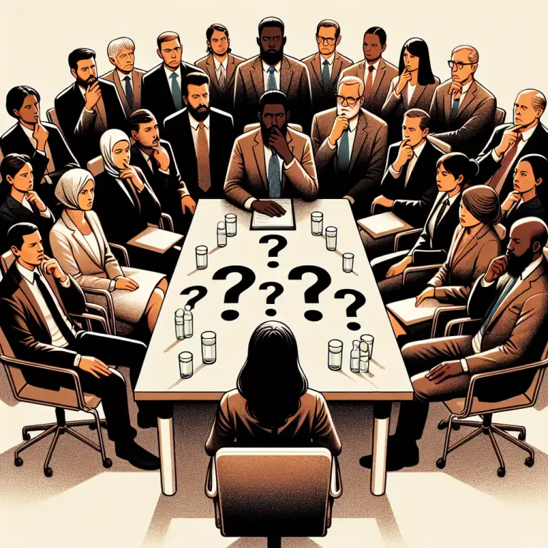 Visual representation of "circumspect" - Thinking carefully before making a decision or taking action