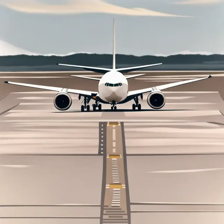 Visual representation of "taxi" - When an airplane moves along the ground.