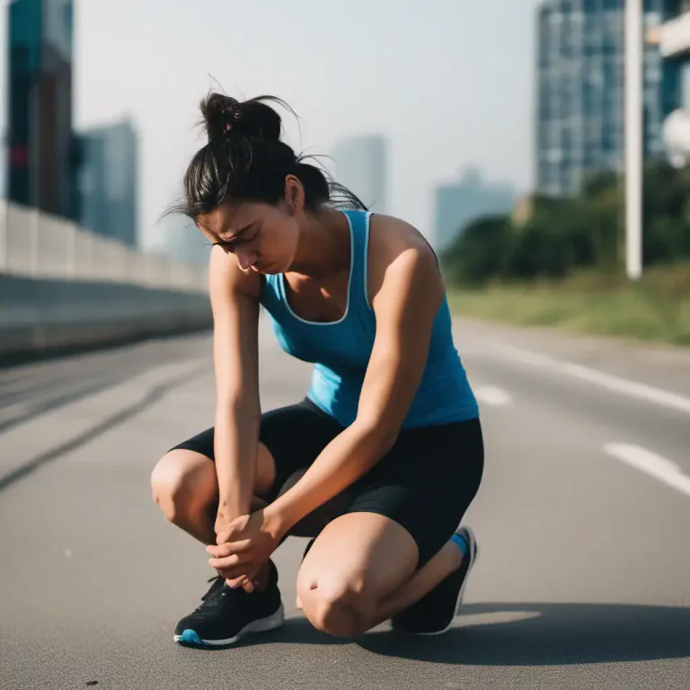 Visual representation of "out of breath" - Having difficulty breathing after physical effort