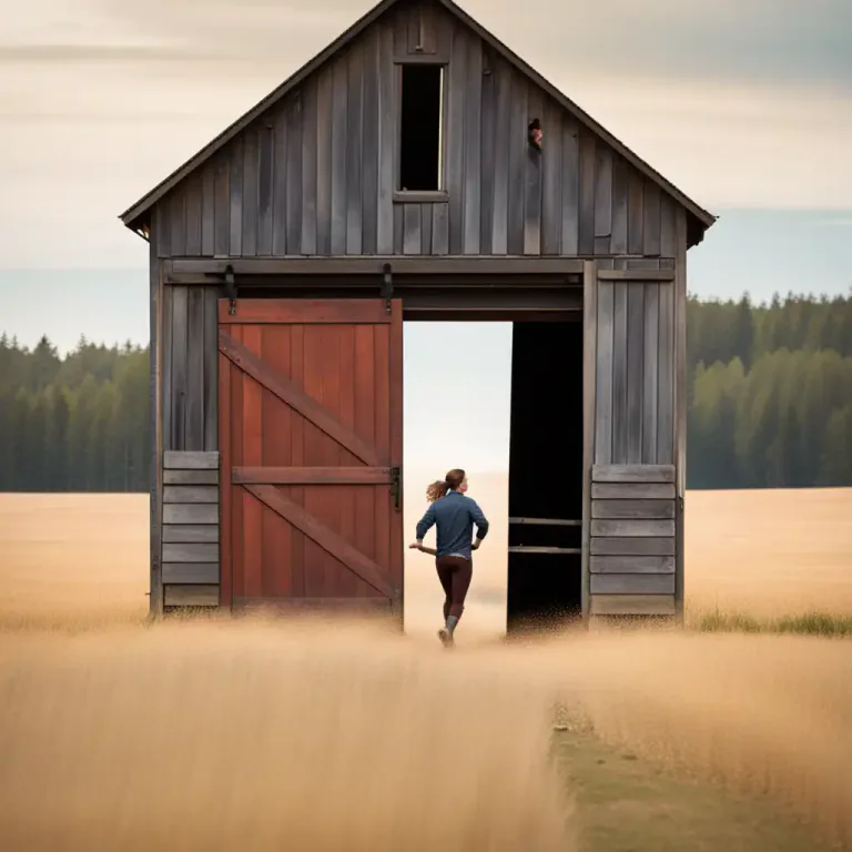 Visual representation of "close, etc. the barn door after the horse has escaped" - To take action too late, when damage has already occurred.