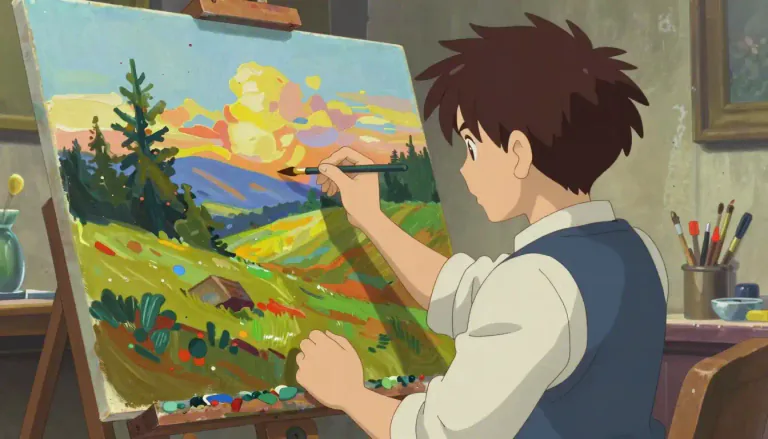 Visual representation of "fauvism" - A style of painting popular in the early 20th century that uses vivid colors and bold brush strokes rather than representational accuracy.