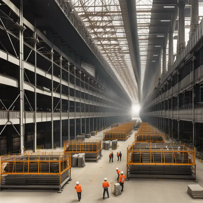 Visual representation of "work" - A place equipped for a particular kind of work, often manufacturing.