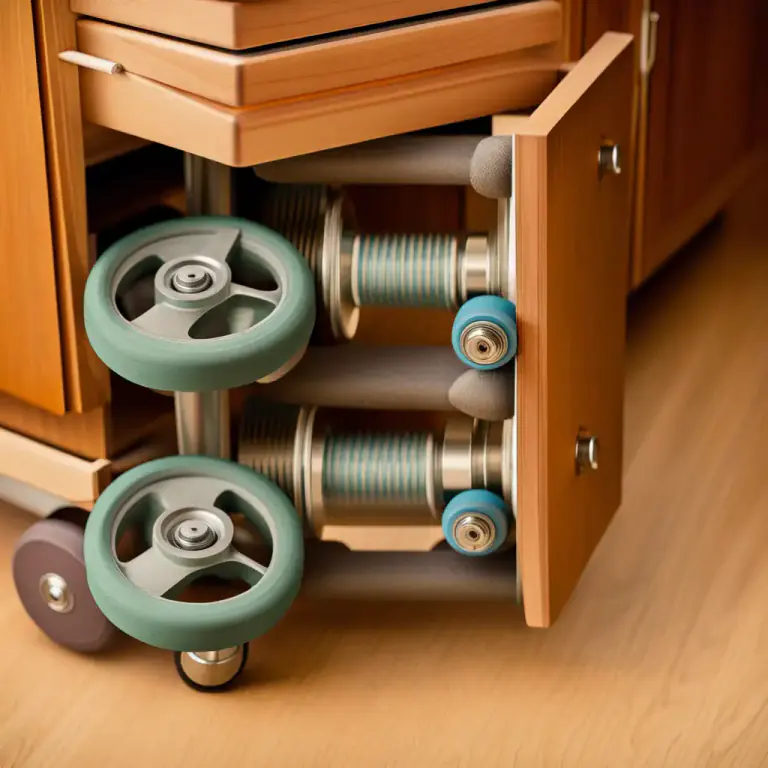 Visual representation of "trundle" - A small wheel or roller