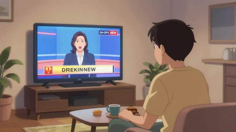 Visual representation of "newsflash" - A short broadcast or announcement that reports important or breaking news.