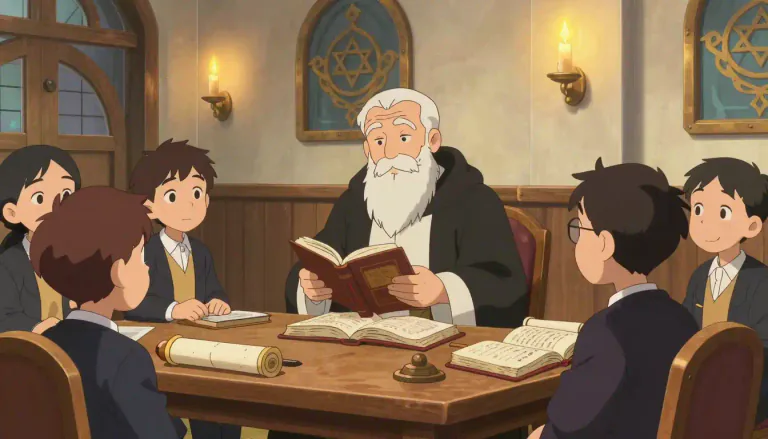 Visual representation of "rabbinical" - Relating to rabbis or their teachings, or to Jewish law.