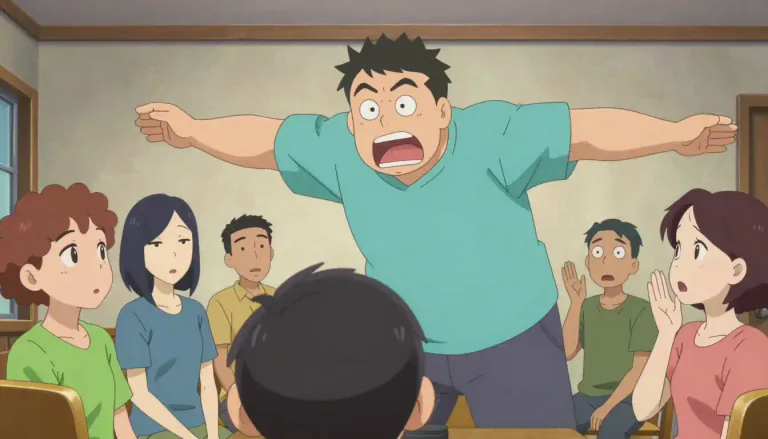 Visual representation of "grackle" - A noisy person who tends to interrupt or dominate discussions.