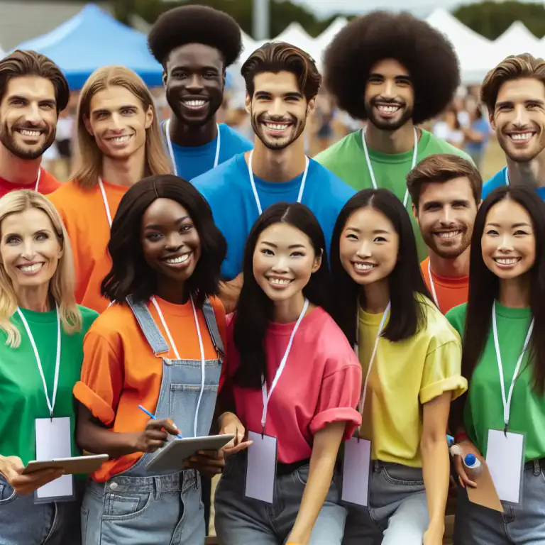 Visual representation of "staff" - To provide an organization or a business with staff or workers.
