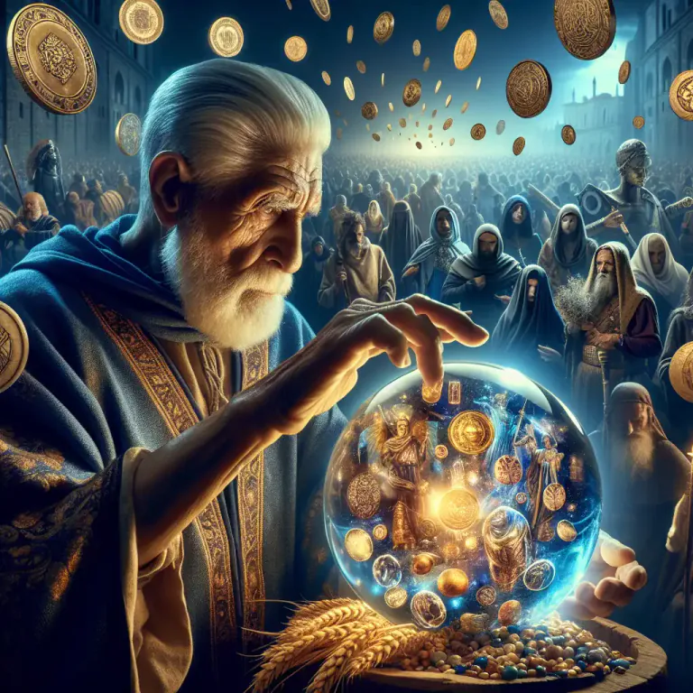 Visual representation of "divination" - The result or interpretation from a divination method