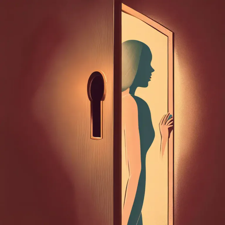 Visual representation of "poke around" - To intrusively investigate or pry into private matters