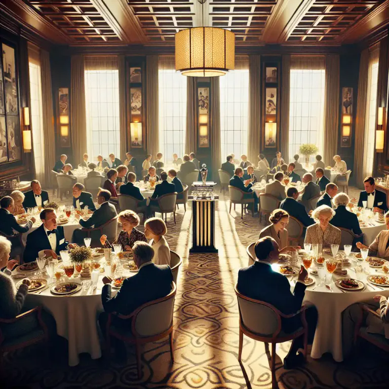 Visual representation of "luncheon" - A formal occasion where a meal is eaten in the middle of the day, often for business or other significant purpose