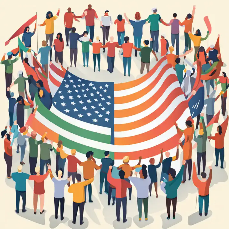Visual representation of "coalesce" - In terms of politics or social matters, it means to gather together to form a united group.