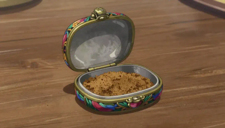 Visual representation of "snuffbox" - A small box or case used to carry snuff, a type of tobacco.