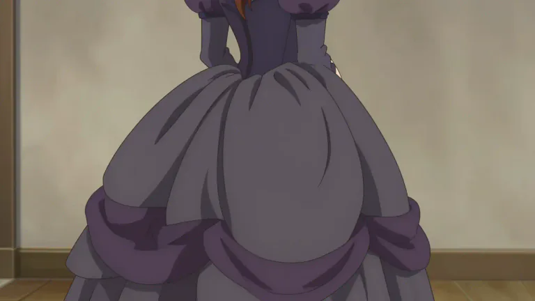 Visual representation of "bustle" - A padded undergarment worn by women in the 19th century to give fullness to the back of a dress.