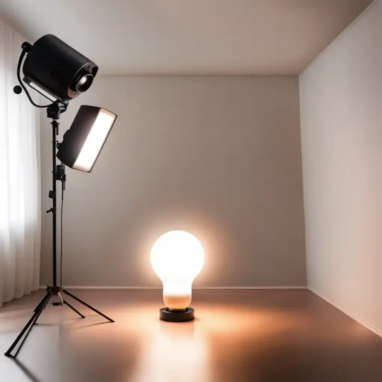 Visual representation of "daylight" - A kind of light used in photography that is produced by an electrical lamp and is the same as natural daylight