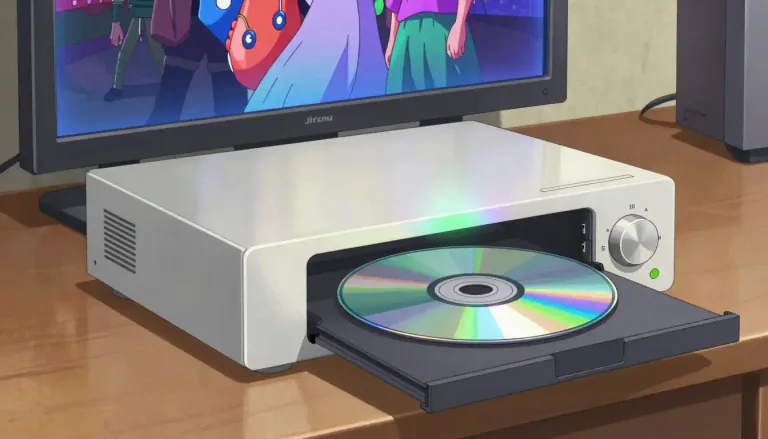 Visual representation of "videodisc" - A videodisc is a type of optical disc that holds video and audio recordings, used for playback on a special player.