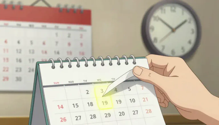 Visual representation of "date" - A specific day, month and year