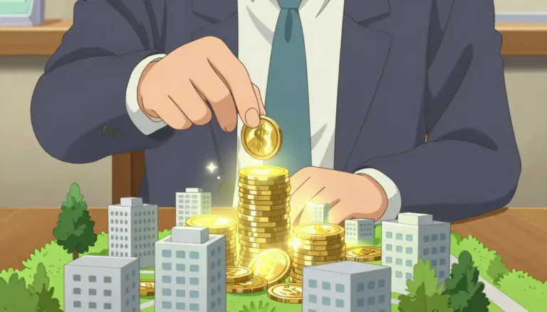 Visual representation of "investor" - A person who puts money into something to make a profit or get an advantage