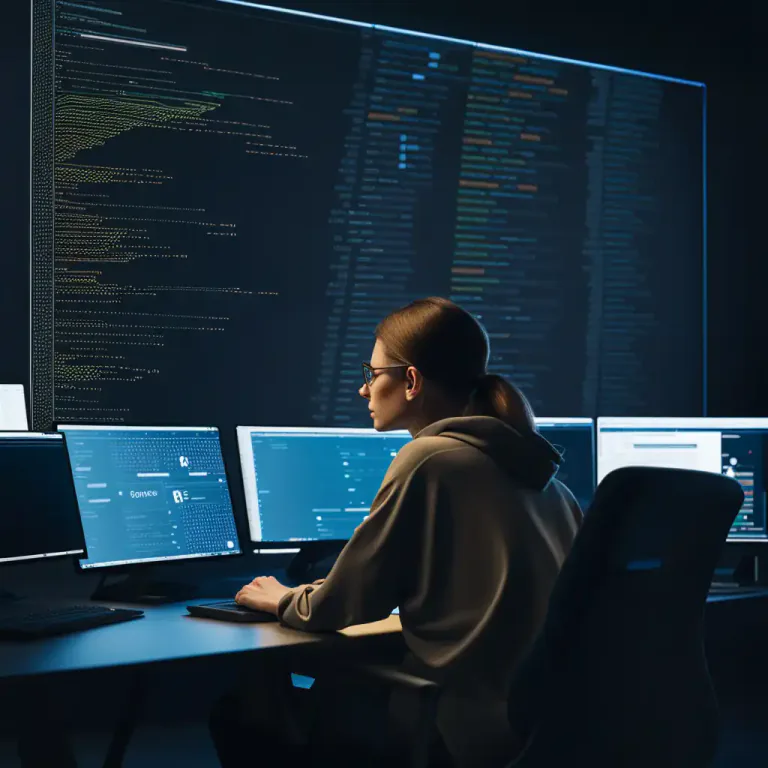 Visual representation of "git" - a free, open-source version control system used for software development.