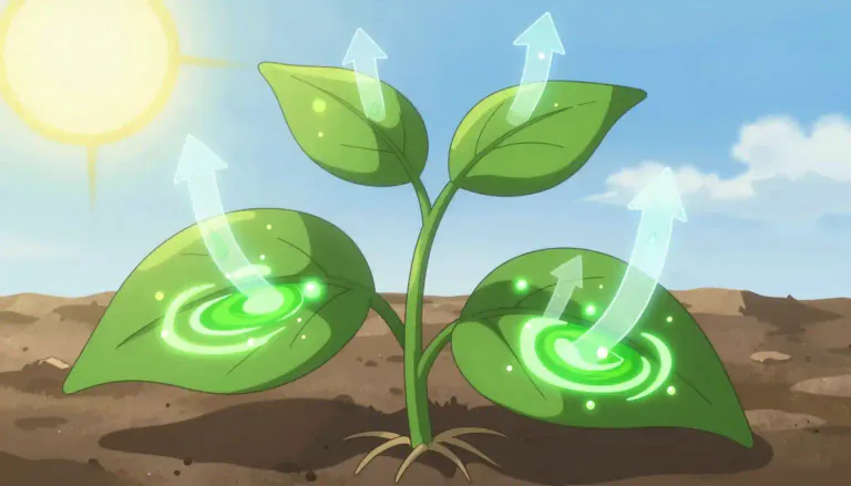 Visual representation of "photosynthesis" - The process by which green plants, algae, and some bacteria use sunlight to make food from water and carbon dioxide