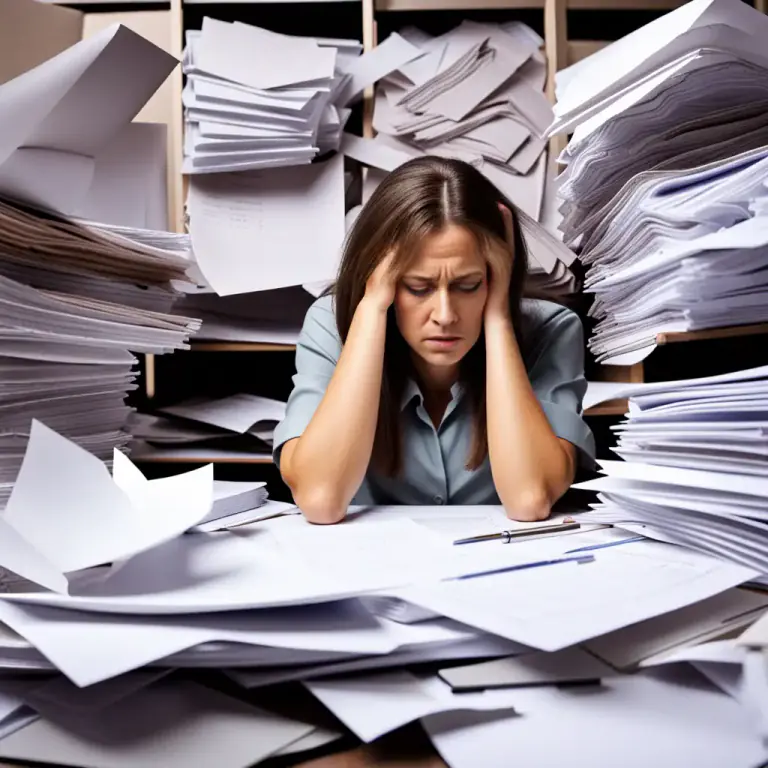 Visual representation of "a pain in the neck" - A problem or difficult task