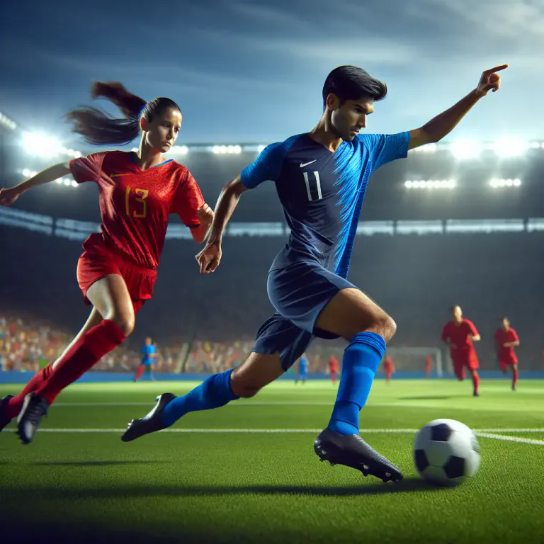 Visual representation of "juke" - A deceptive action in sports, usually involving a change in direction