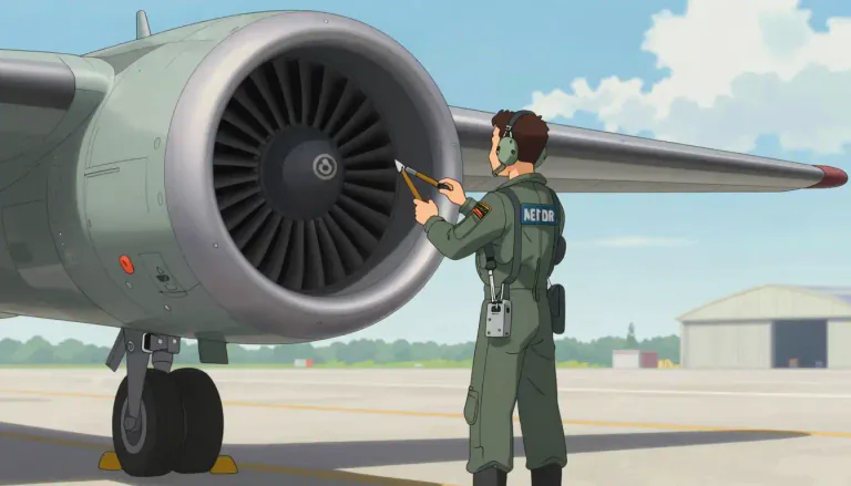 Visual representation of "airman" - A member of an air force or the military who operates or works with aircrafts.