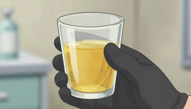 Visual representation of "urine" - A yellowish liquid that your body produces and you dispose of by peeing
