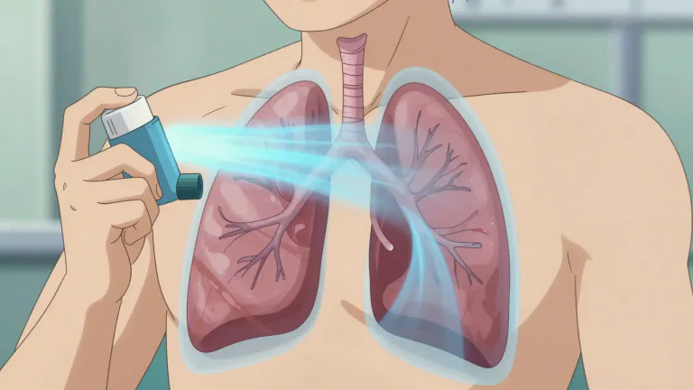 Visual representation of "tiotropium" - Tiotropium is a medication used to manage chronic obstructive pulmonary disease (COPD) by relaxing the muscles in the airways and increasing airflow to the lungs.